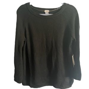 Vintage black Chicos sweater new with tags. Size 2